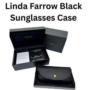 Linda Farrow Elegant Black Sunglasses Case